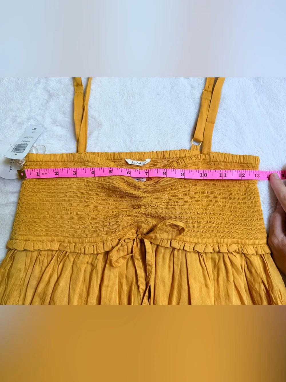 NWT Aritzia Wilfred La Boheme Dareau Camisole Crop Top Size Small Cairo Gold - Picture 5 of 6